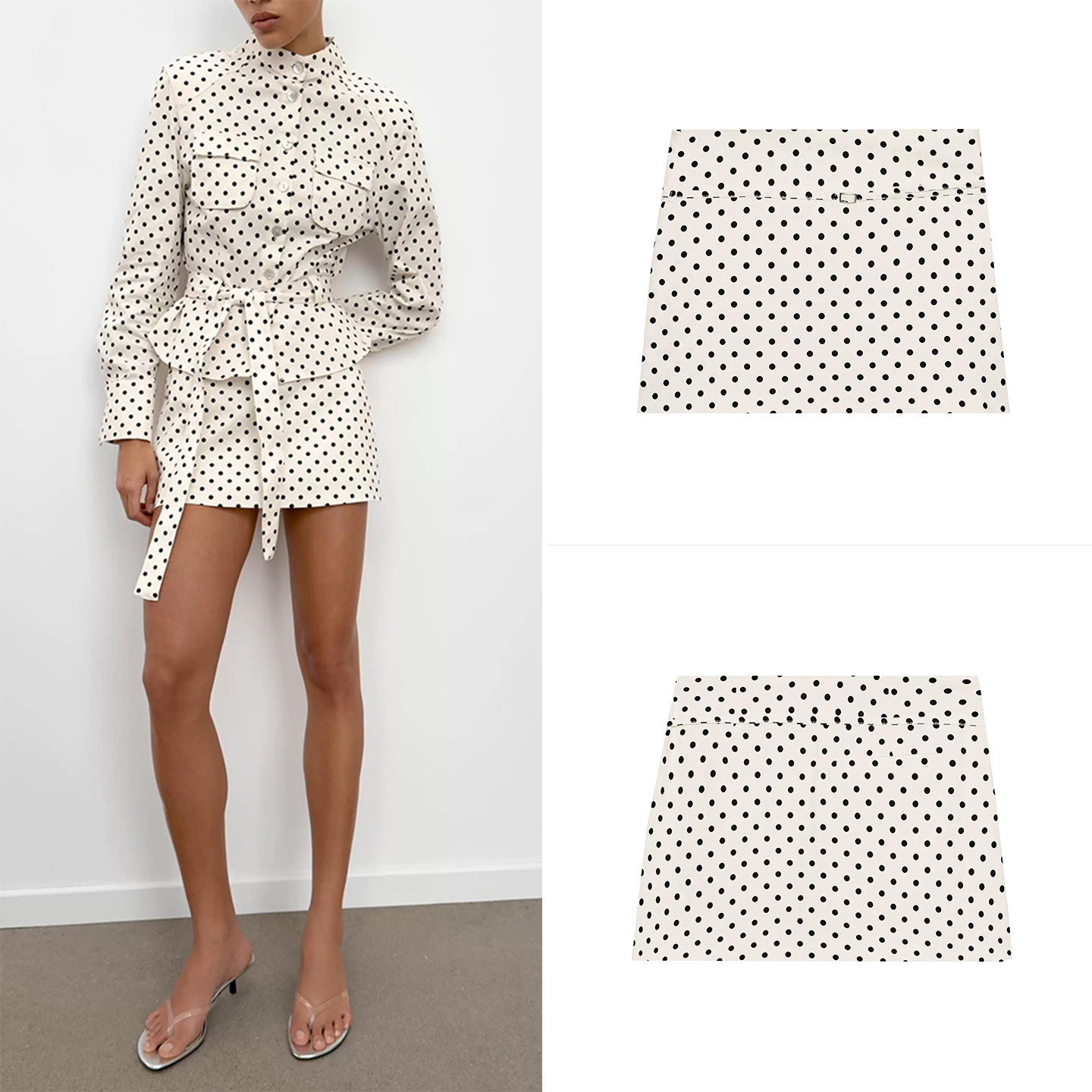 Summer Line Clothing Brand - Fashionable A-Line Skirt with Belt Women's