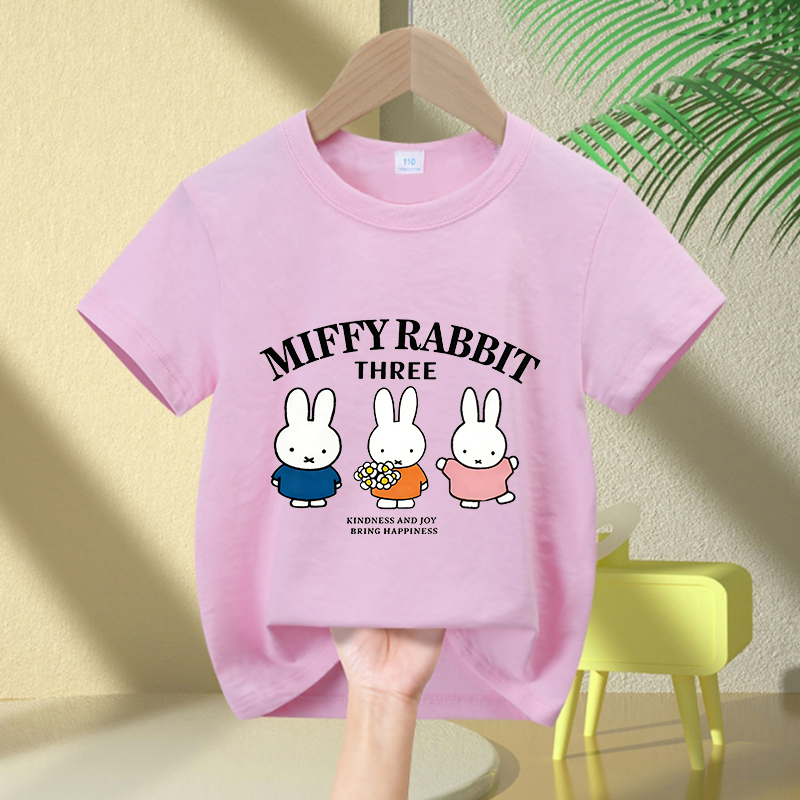 Summer Clothing For Babies - Cartoon Miffy Bunny T-Shirt Girl Summer