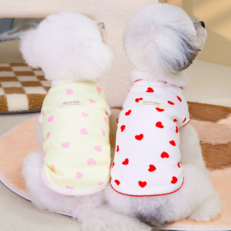 Xl Summer Clothing - Yellow Red Dog Clothes Short Sleeve