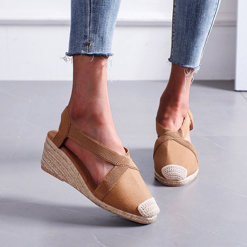 Espadrille Sandal Women - 2026 Summer Women's Sandals Straw Braided