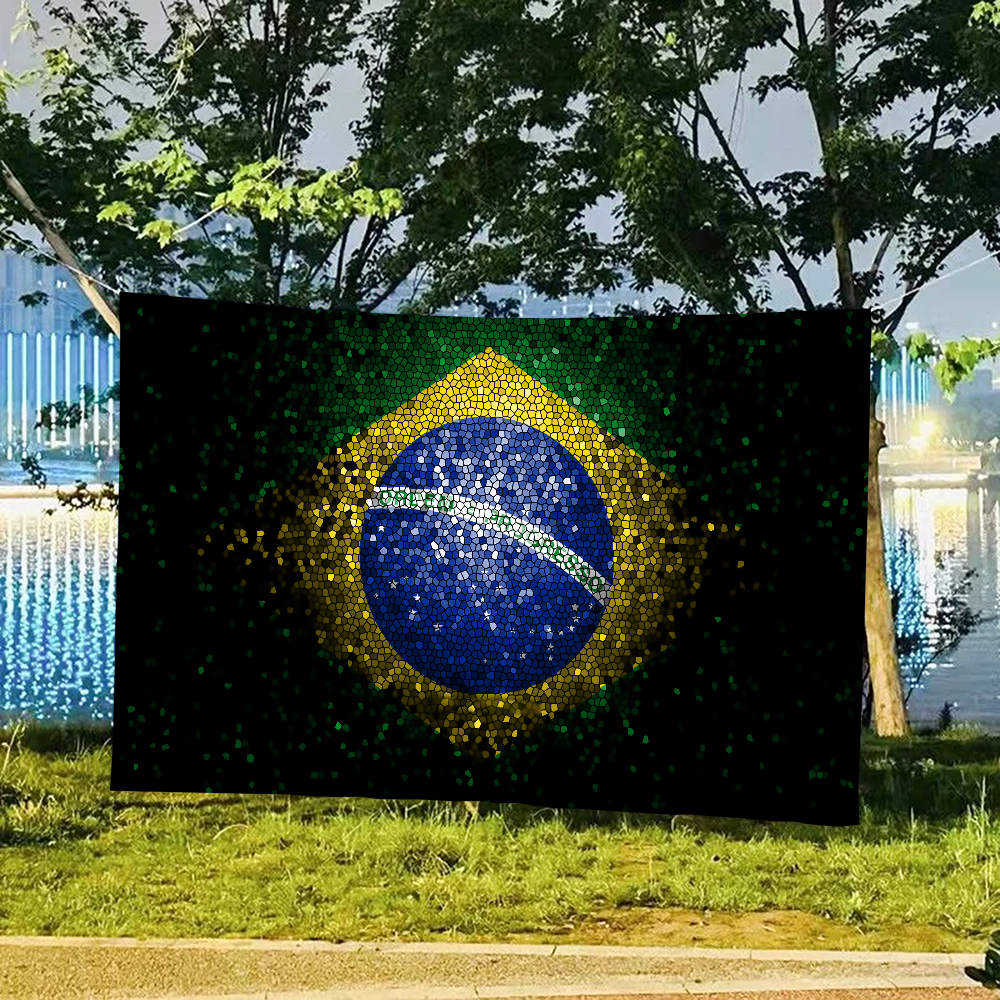 Summer House Clothing - Brazil Brazilian Flag Backdrop Tropical Summer