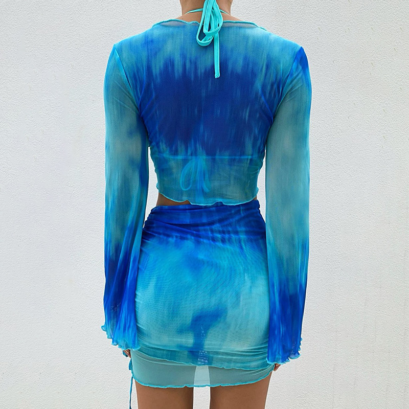 Nsangu Sexy Two Piece Set Blue - Summer Clothing Vacation avis et prix