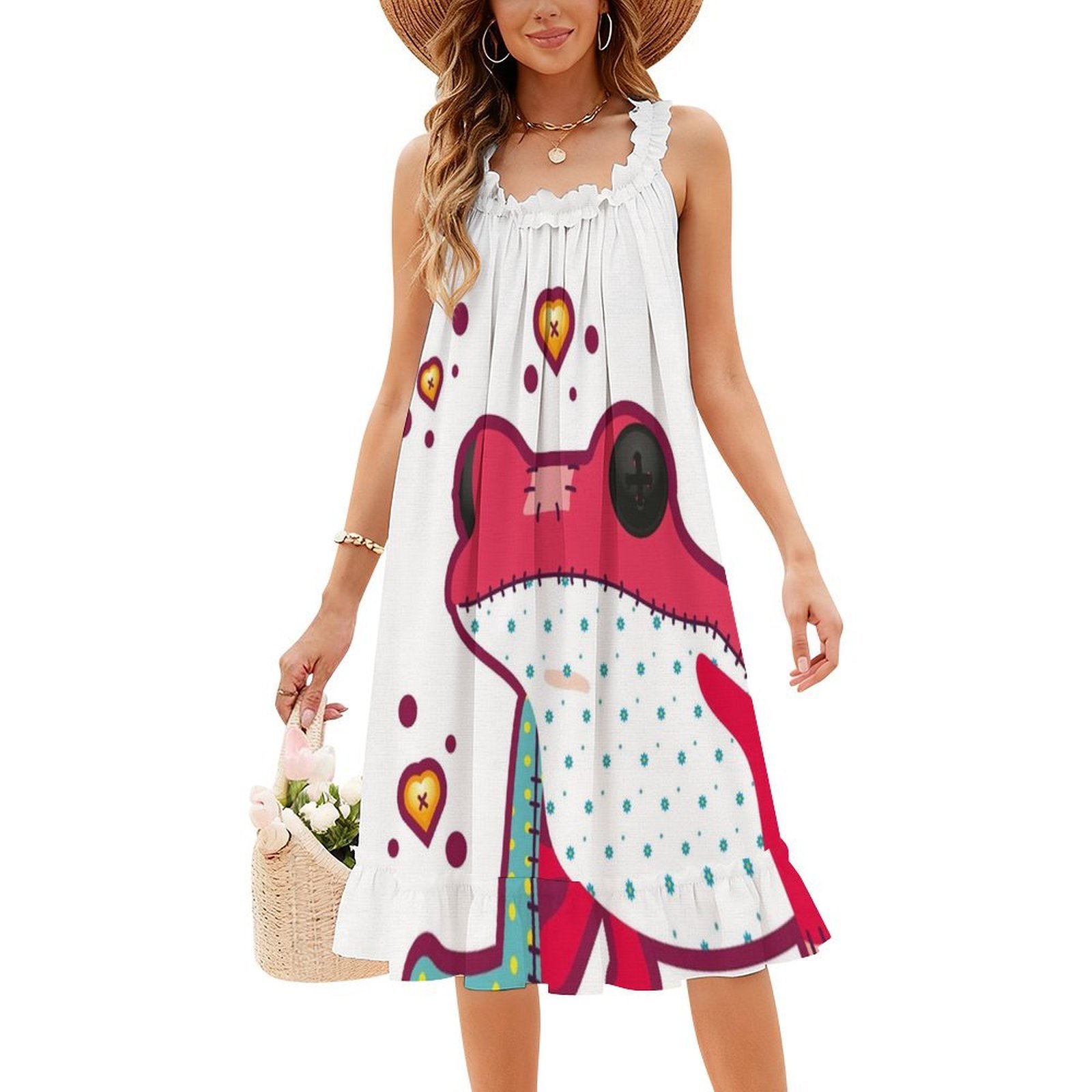 Ragdoll Frog Bohemian Sleevele - Summer Clothing Vacation avis et prix
