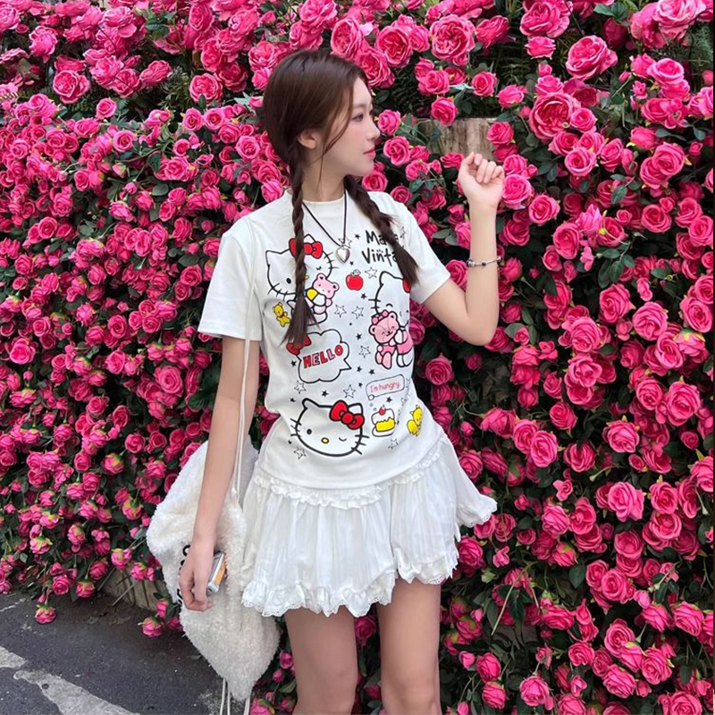 New Cute T-Shirt Kawaii Sanrio - Xl Summer Clothing avis et prix