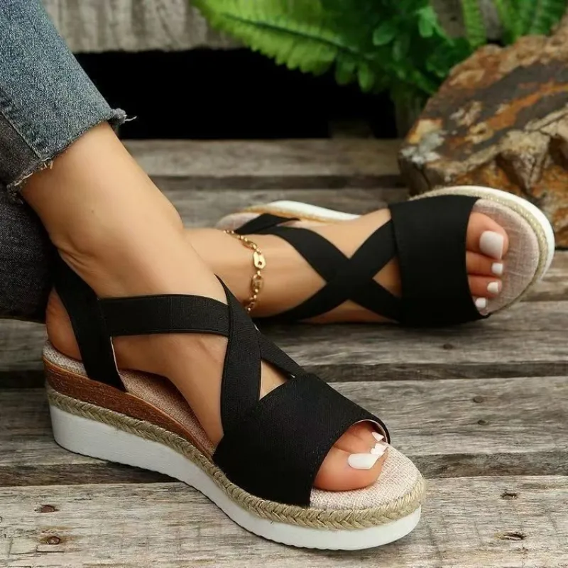 Women's Platform Wedge Sandals - Espadrille Sandal Women avis et prix