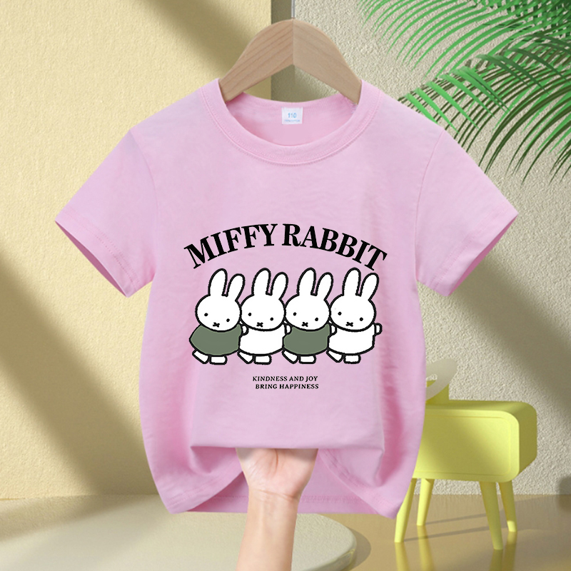 Cartoon Miffy Bunny T-Shirt Gi - Summer Clothing For Babies avis et prix