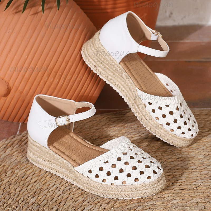 Boho Women's Hollow Out Woven  - Espadrille Sandal Women avis et prix