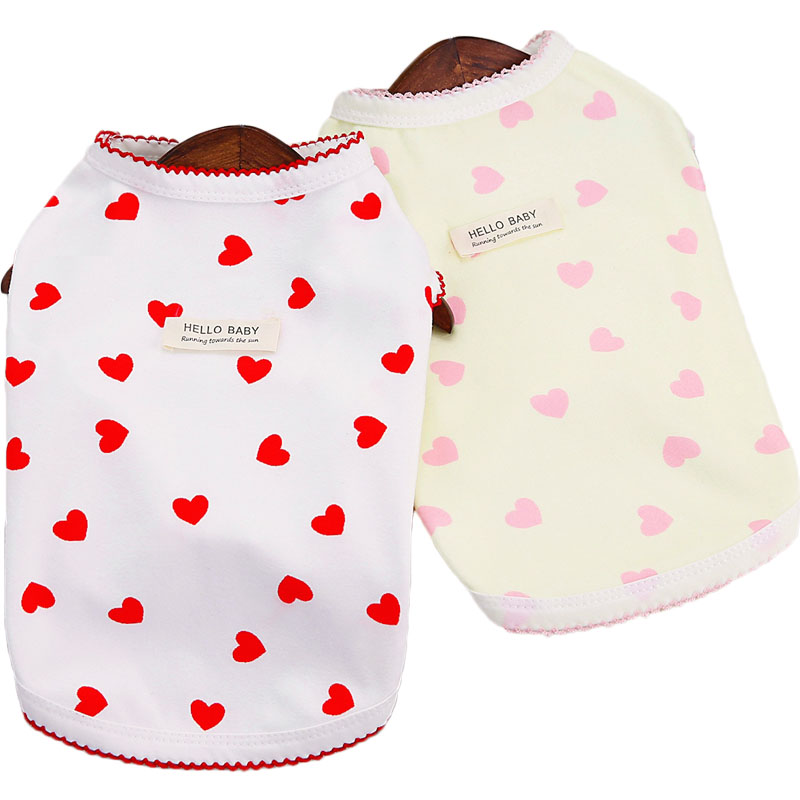 Yellow Red Dog Clothes Short S - Xl Summer Clothing avis et prix