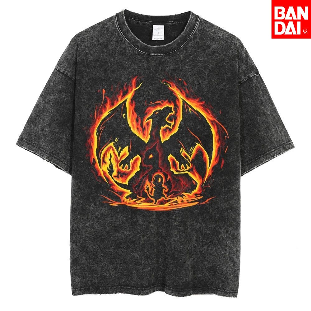 Pokemon Charizard T Shirt Men  - Japanese Summer Clothing Men avis et prix