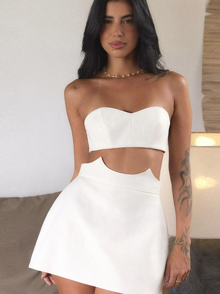 Women's Sexy Strapless Cut Out - Summer Clothing Vacation avis et prix