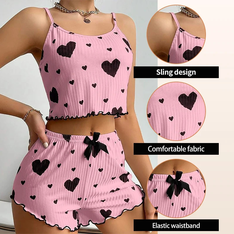 Women Sleepwear Set 2 Piece Sh - Xl Summer Clothing avis et prix