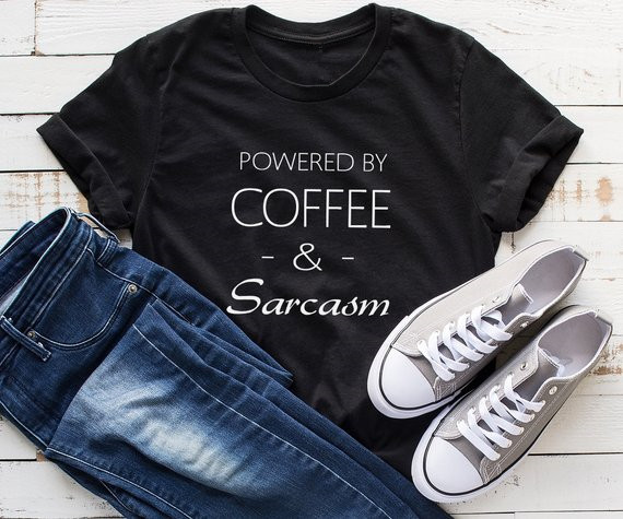 Sugarbaby Coffee and sarcasm s - Summer Clothing Quotes avis et prix