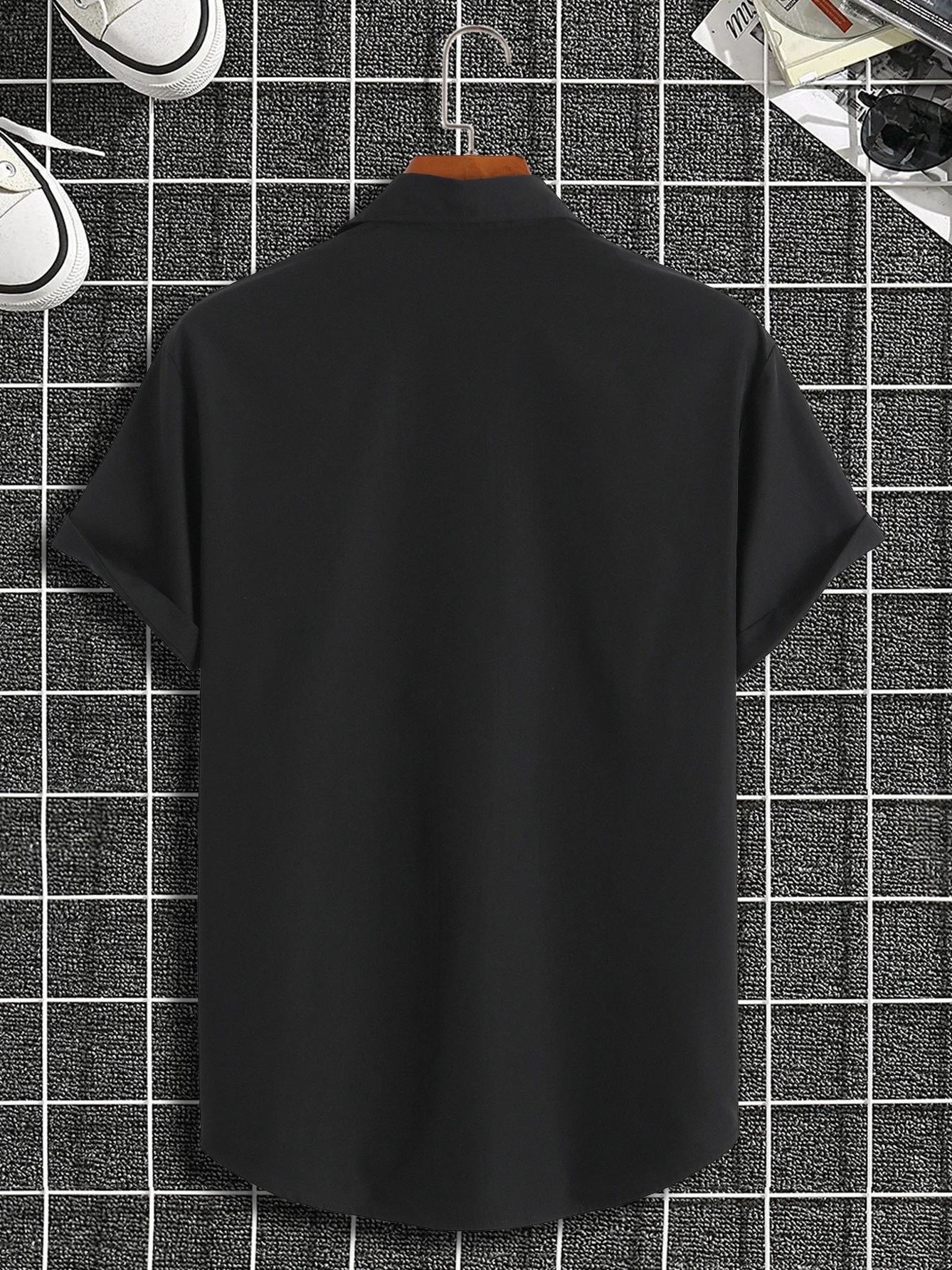New Men's Slim Fit Short Sleev - Summer Line Clothing Brand avis et prix