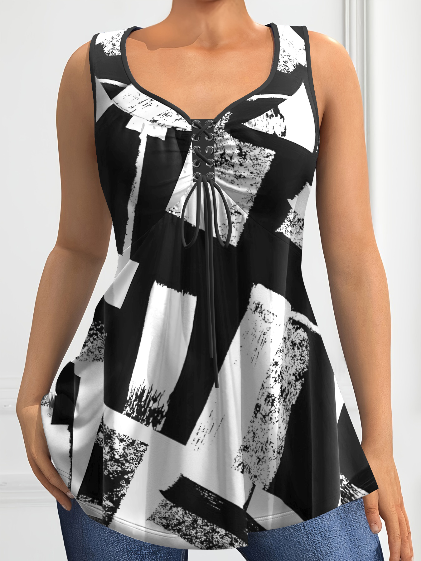 Women's Plus Size Tank Top Col - Summer Upf Clothing avis et prix