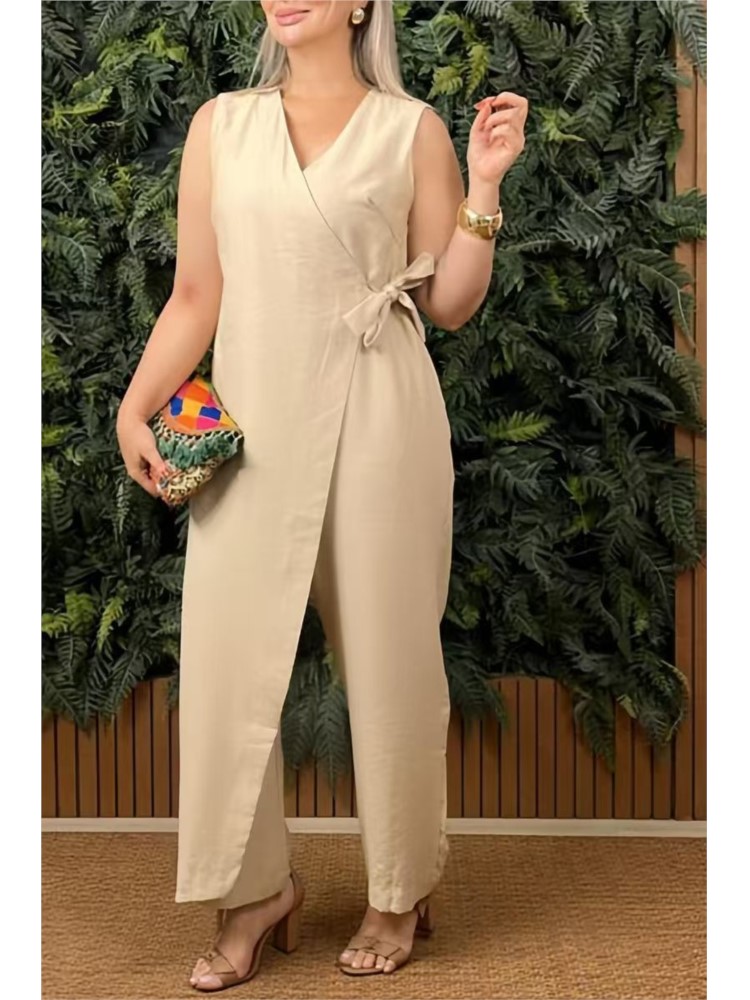 Female Casual Jumpsuit V-Neck  - Summer Holiday Clothing Women avis et prix
