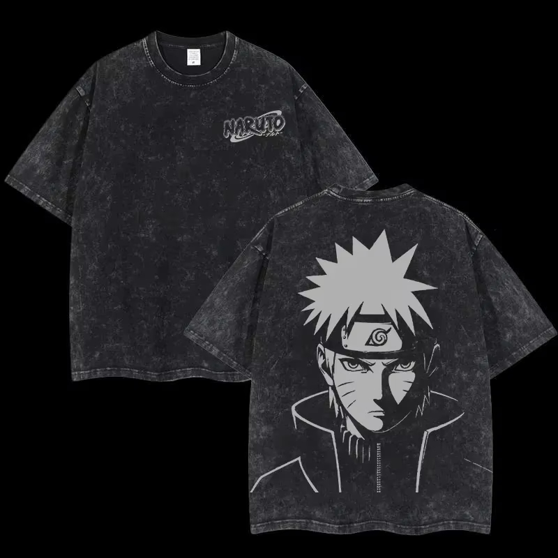2026 summer Naruto Oversized T - Japanese Summer Clothing Men avis et prix