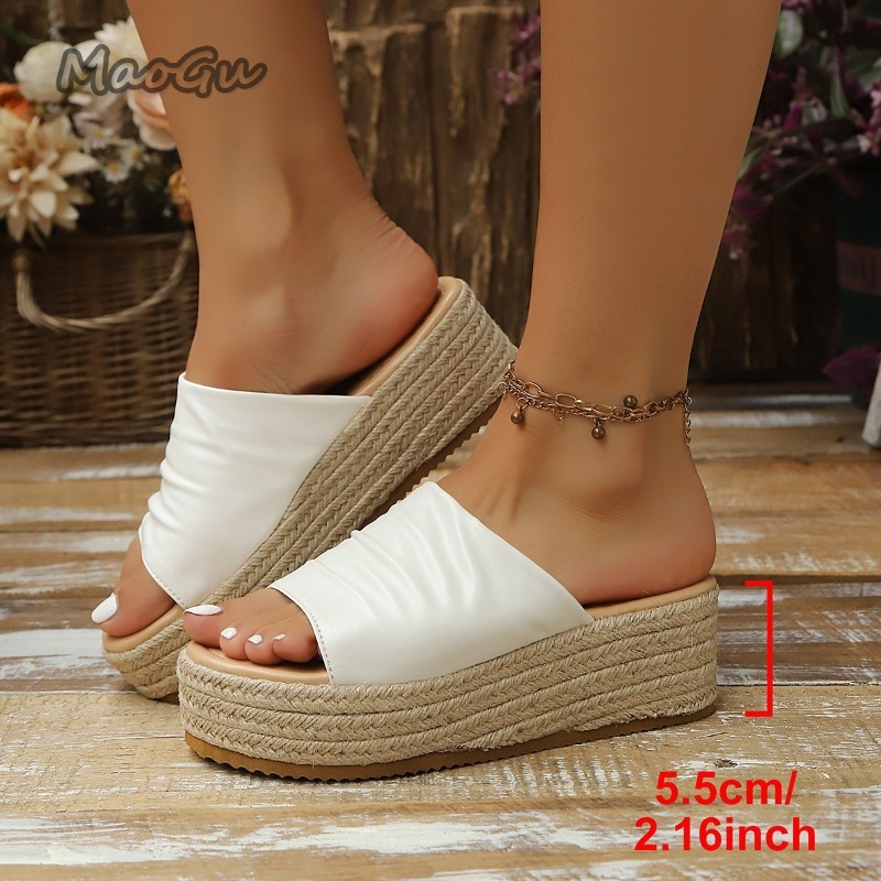 Women's Ruched Espadrille Wedg - Espadrille Sandal Women avis et prix