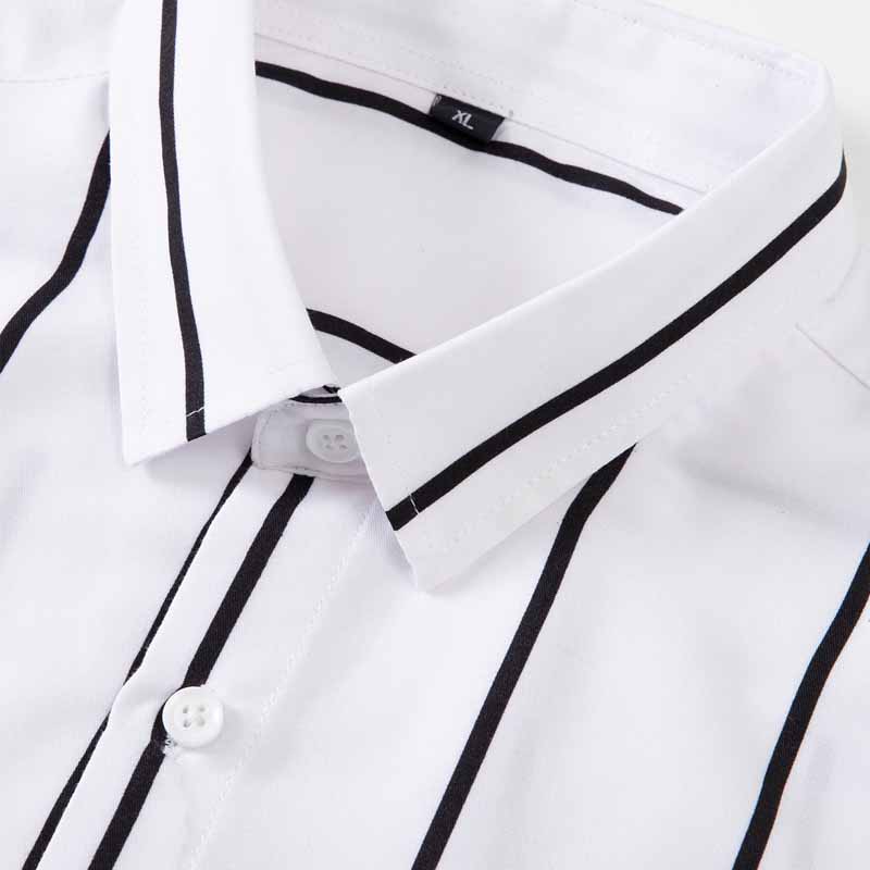 Men's Striped Dress Shirt Long - Summer Clothing Dress avis et prix