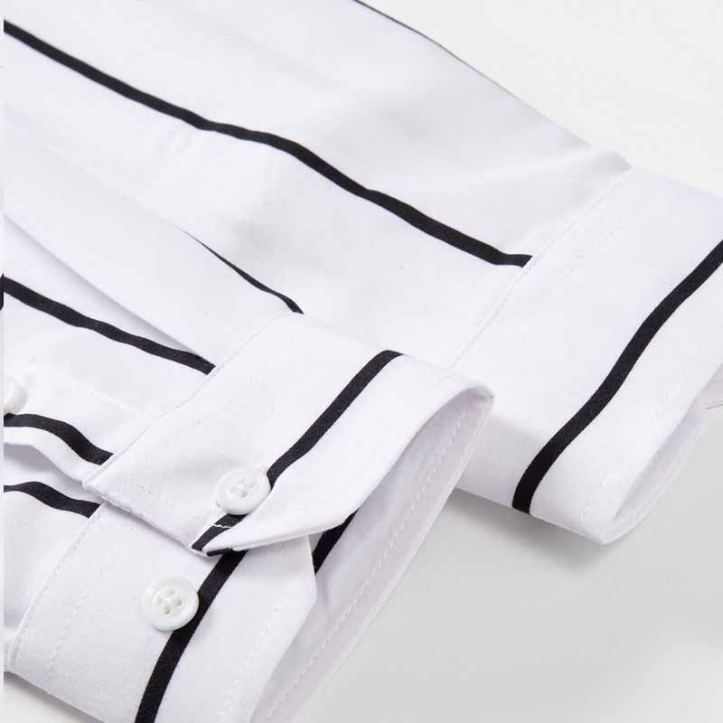 Men's Striped Dress Shirt Long - Summer Clothing Dress avis et prix