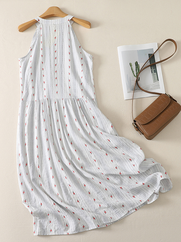 Elegant A-Line Dress Floral Pr - Summer Line Clothing Brand avis et prix