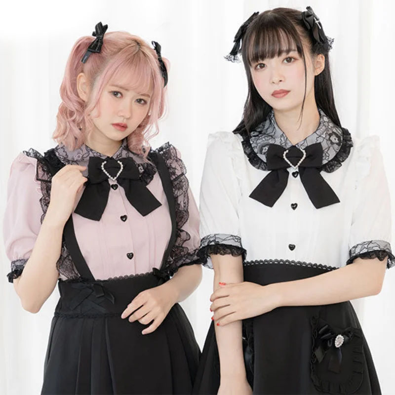 Kawaii Women Shirts Lolita Y2K - Xl Summer Clothing avis et prix