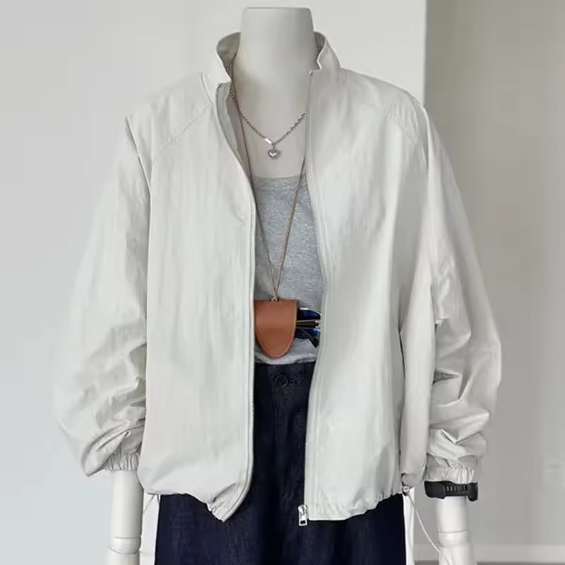 Korean Women Long Sleeved Suns - Crew Clothing Summer Jacket avis et prix