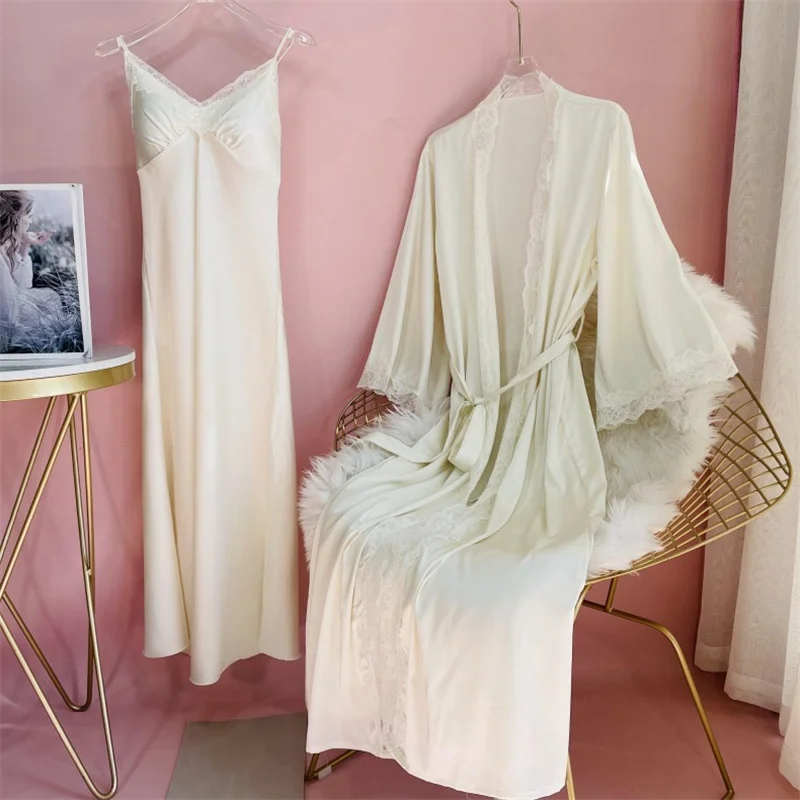New Female Long Robe Nightgown - Summer House Clothing avis et prix
