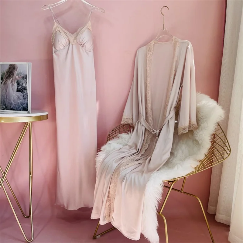 New Female Long Robe Nightgown - Summer House Clothing avis et prix