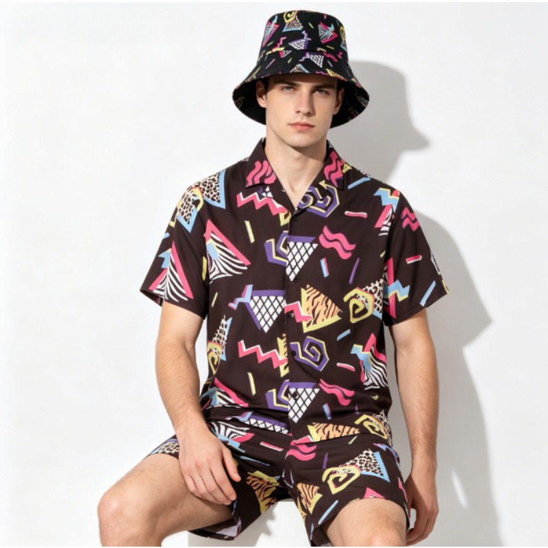 Summer Suit Short Sleeve Butto - Xl Summer Clothing avis et prix