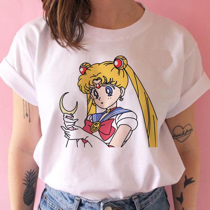 Sailor Moon Anime Print Men Wo - Japanese Summer Clothing Men avis et prix