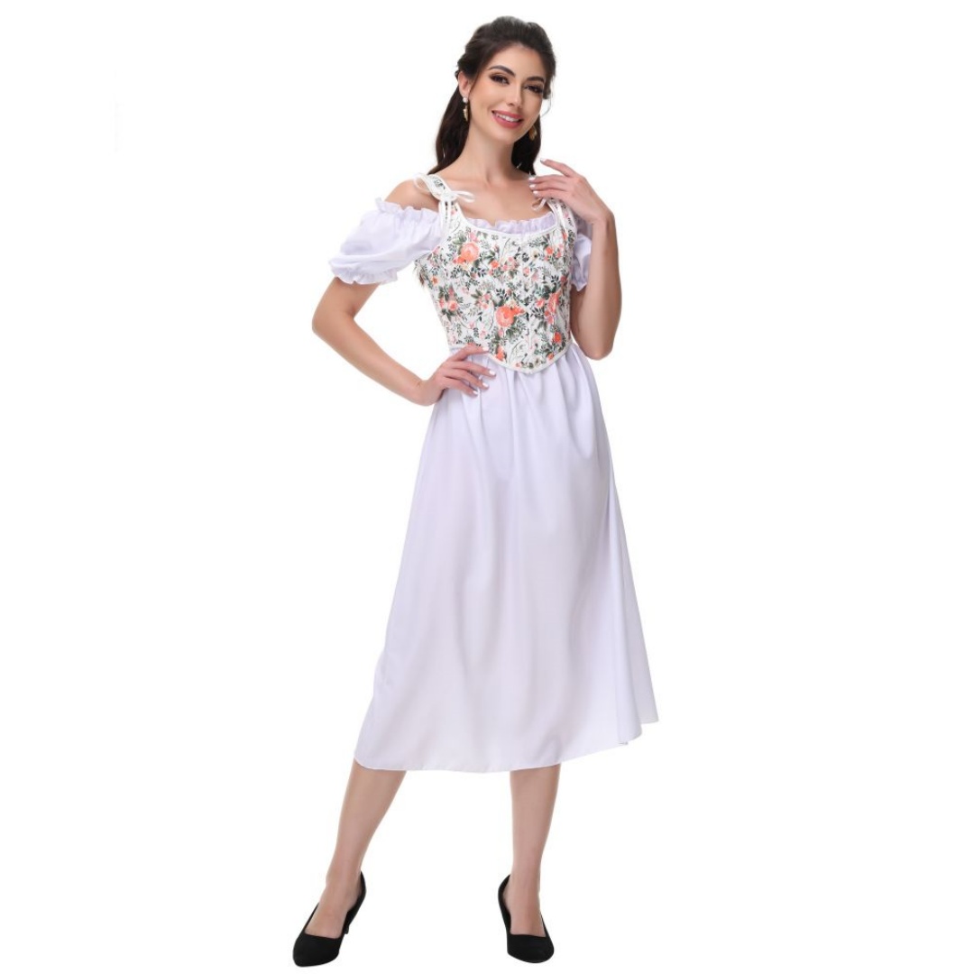 Summer White Cotton Solid Slas - Summer Victorian Clothing avis et prix
