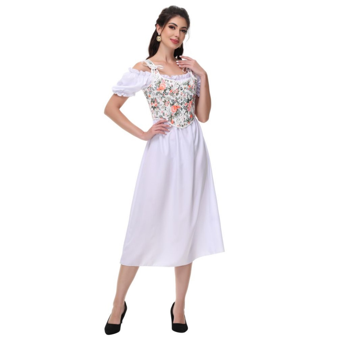 Summer White Cotton Solid Slas - Summer Victorian Clothing avis et prix