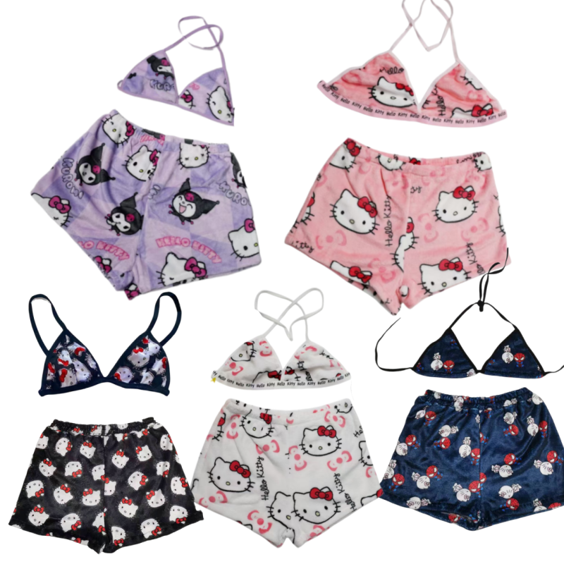 Girl Bikini Bra Shorts Hello K - Xl Summer Clothing avis et prix
