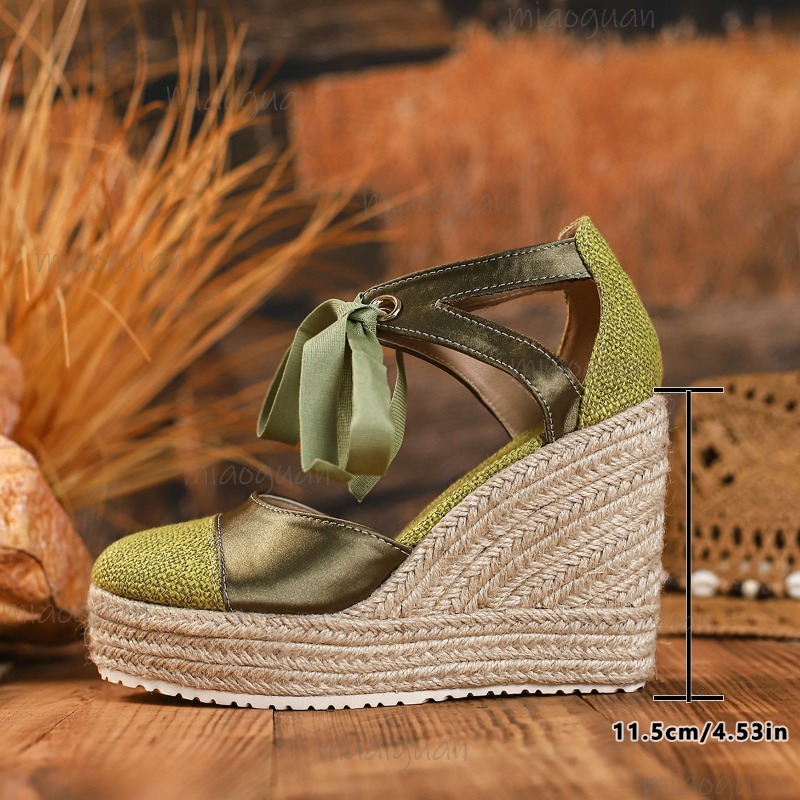 Round Toe Cover Heel Women's L - Espadrille Sandal Women avis et prix