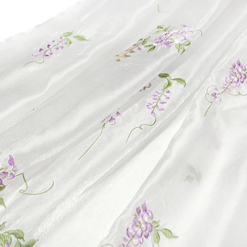 Wisteria Embroidery Fabric DIY - Summer Clothing For Babies avis et prix