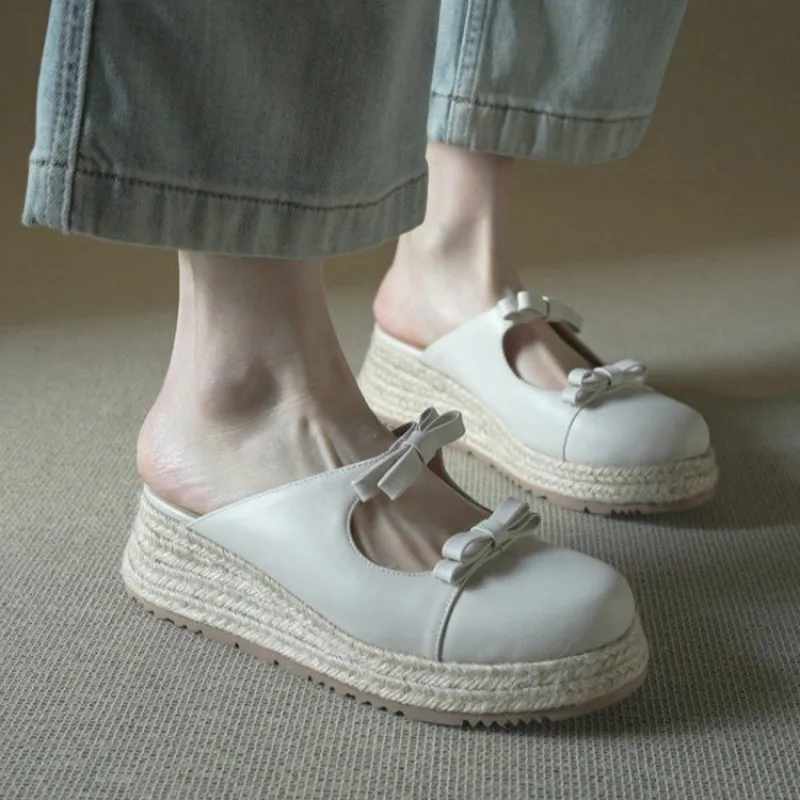 Metallic Mary Jane Mules for W - Espadrille Sandal Women avis et prix