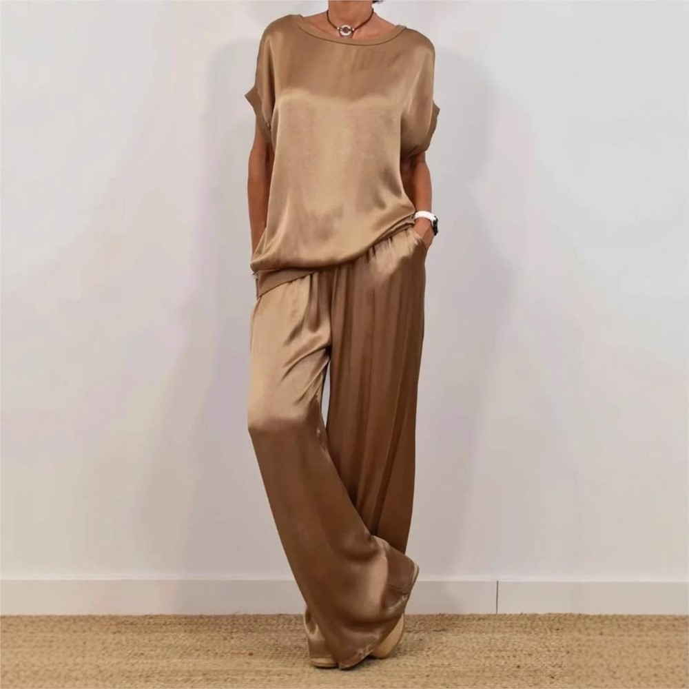 2-piece Set Fashion Satin O Ne - Summer House Clothing avis et prix