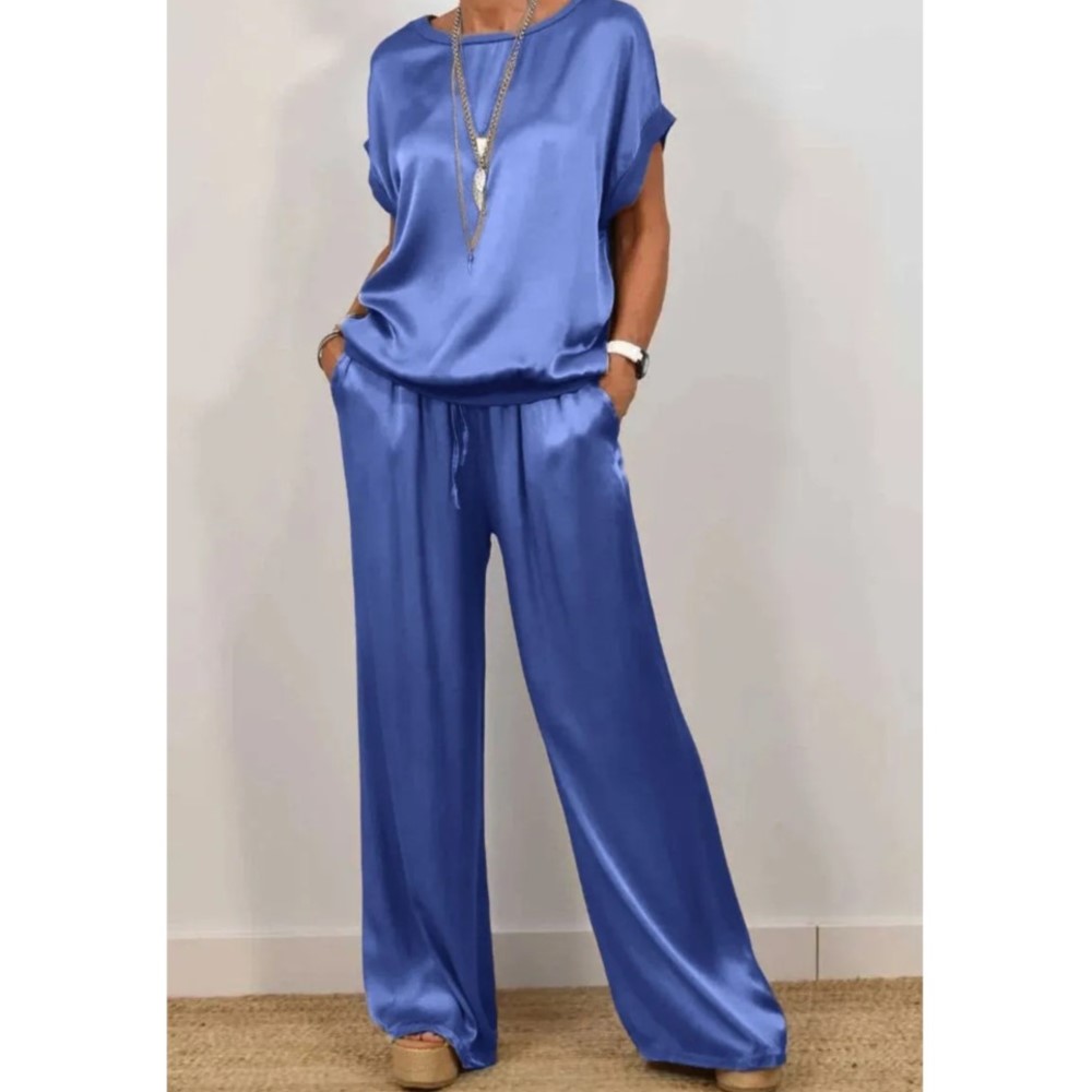2-piece Set Fashion Satin O Ne - Summer House Clothing avis et prix