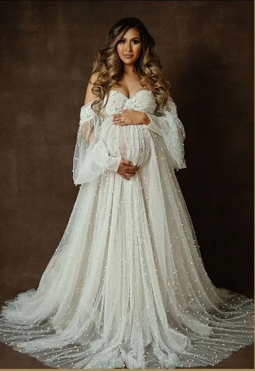 2024New Maternity Photography  - Summer Clothing Yarn avis et prix