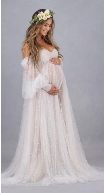 2024New Maternity Photography  - Summer Clothing Yarn avis et prix