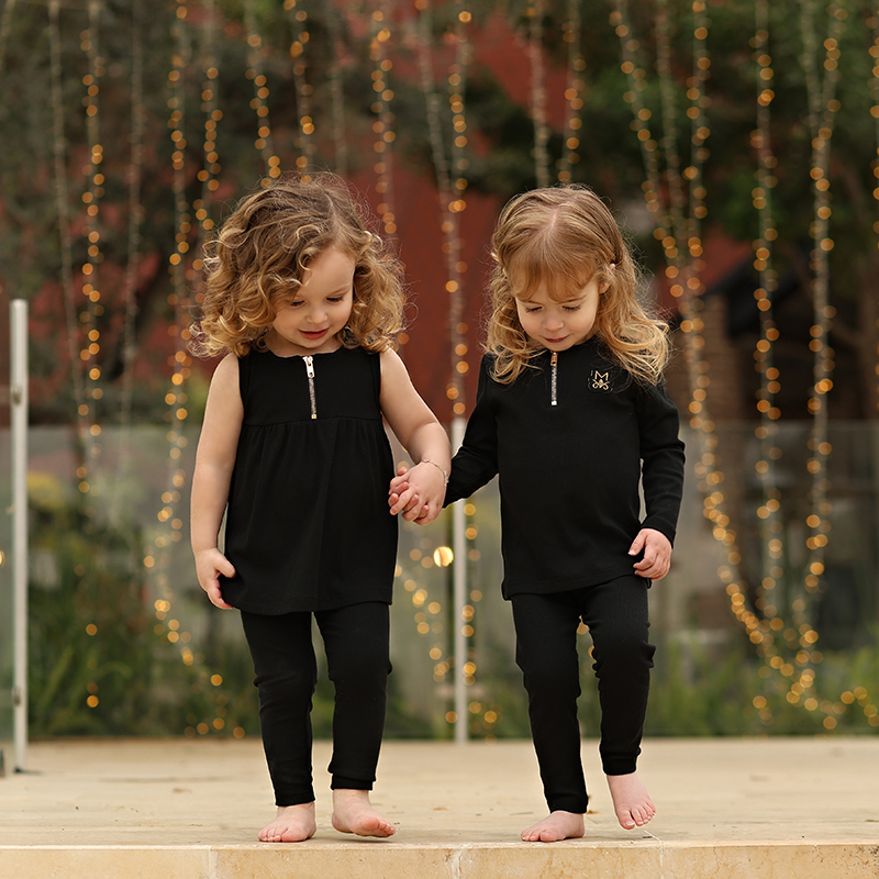 Summer black ribbed family mat - Summer Clothing For Babies avis et prix