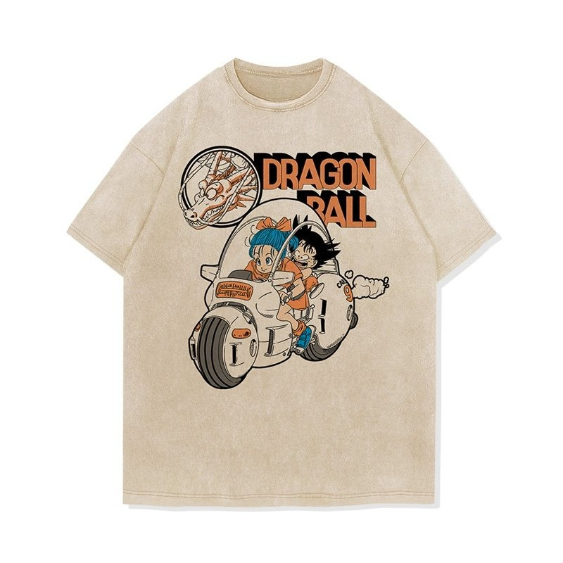 Anime Dragon Ball Vintage Wash - Japanese Summer Clothing Men avis et prix