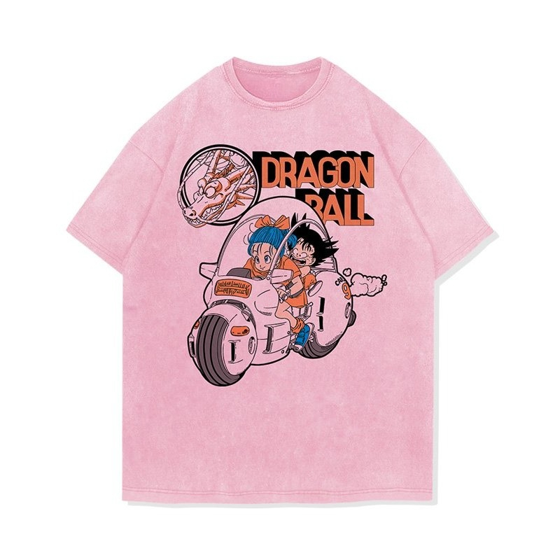 Anime Dragon Ball Vintage Wash - Japanese Summer Clothing Men avis et prix