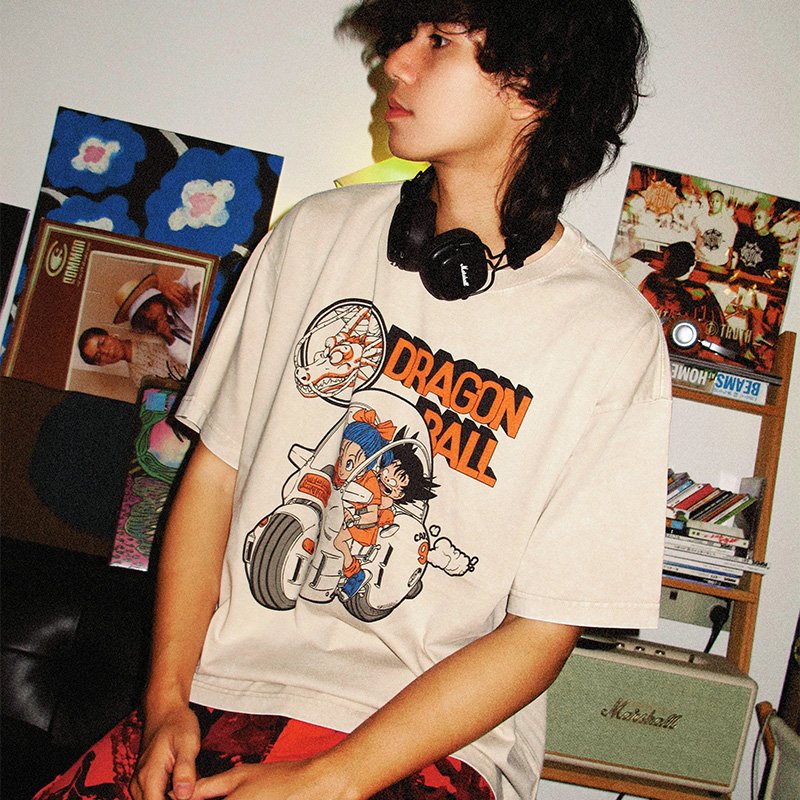 Anime Dragon Ball Vintage Wash - Japanese Summer Clothing Men avis et prix