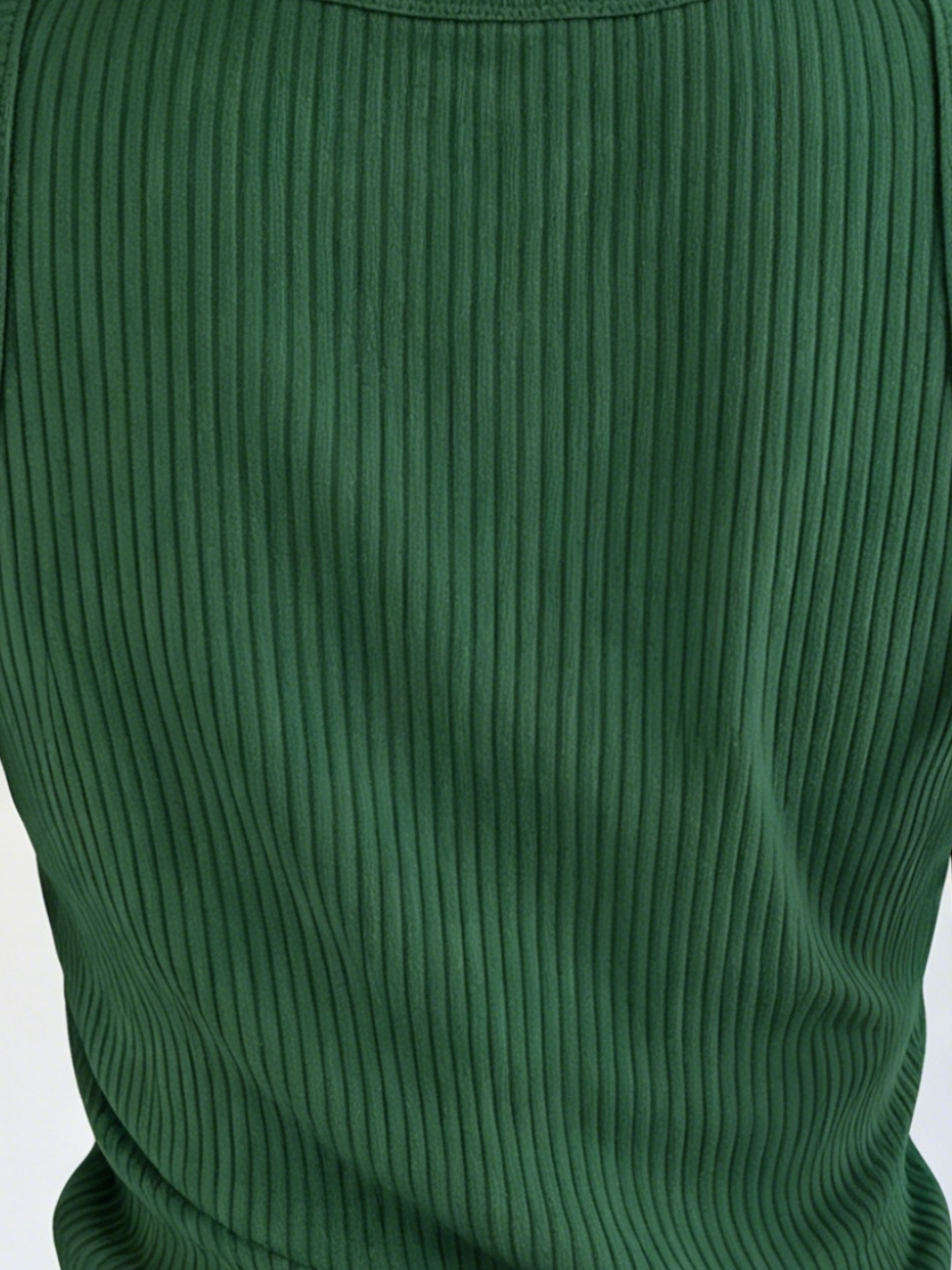 Plus Size Women Green Ribbed K - Summer Upf Clothing avis et prix