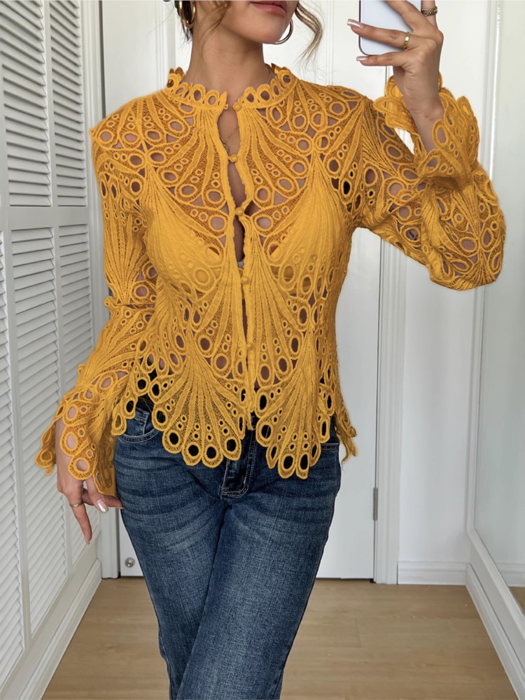 White Lace Shirt For Women Fas - Summer Holiday Clothing Women avis et prix