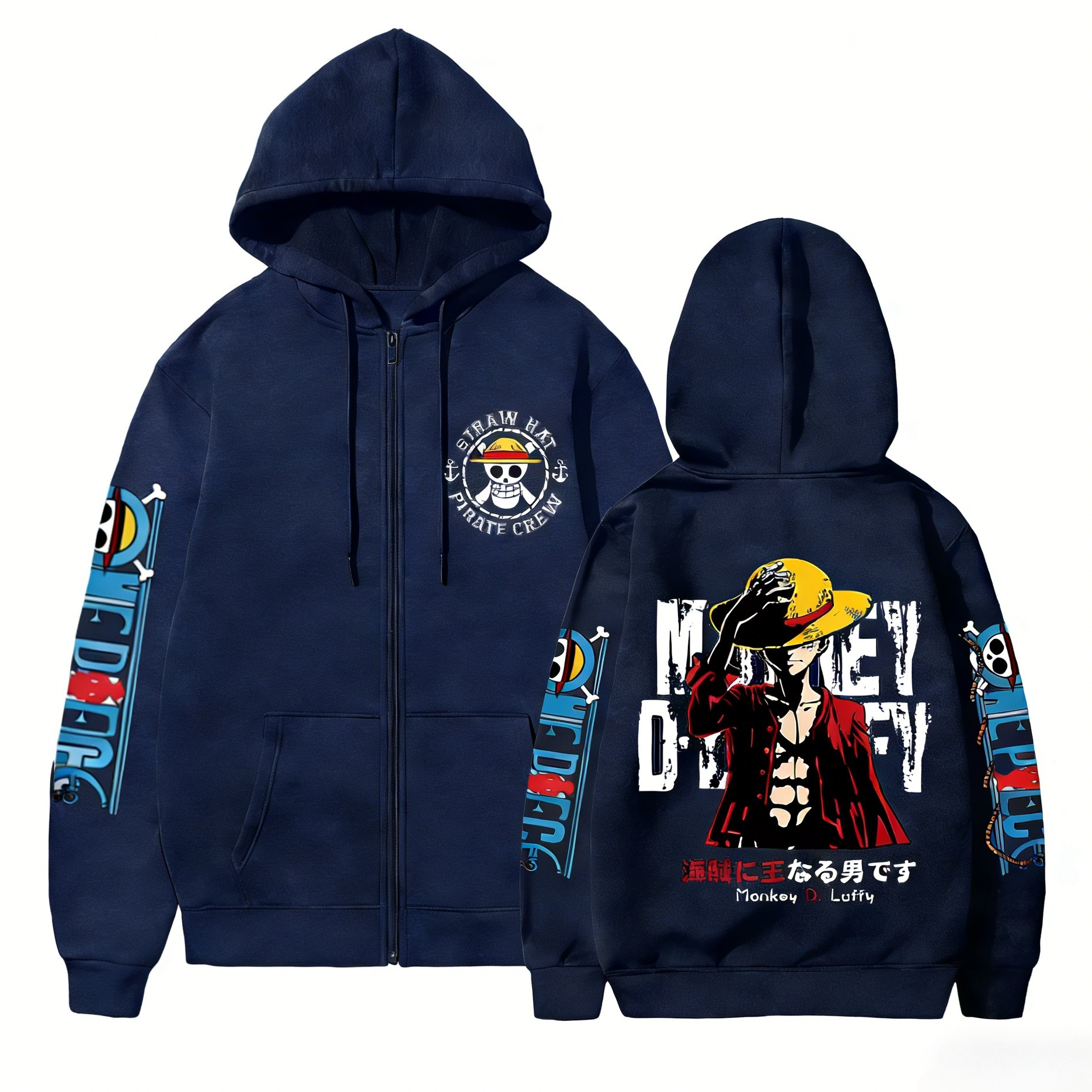 One Piece Anime Straw Hat Pira - Crew Clothing Summer Jacket avis et prix