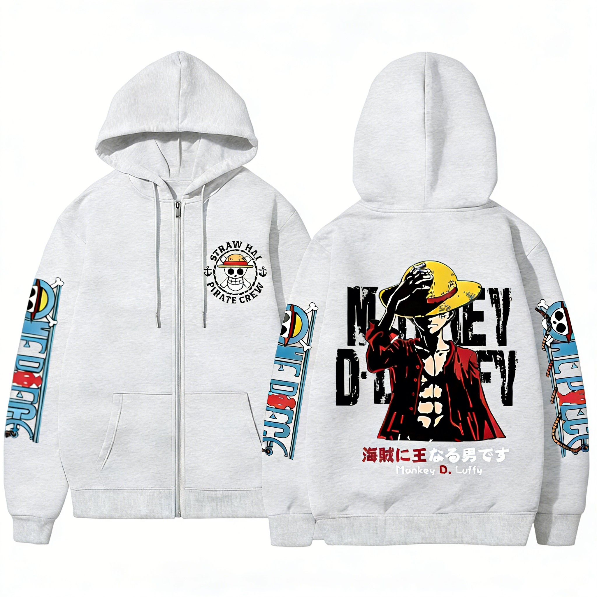 One Piece Anime Straw Hat Pira - Crew Clothing Summer Jacket avis et prix