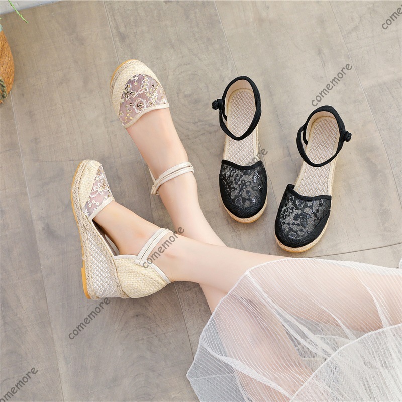 Women's Lace Mesh Espadrille W - Espadrille Sandal Women avis et prix
