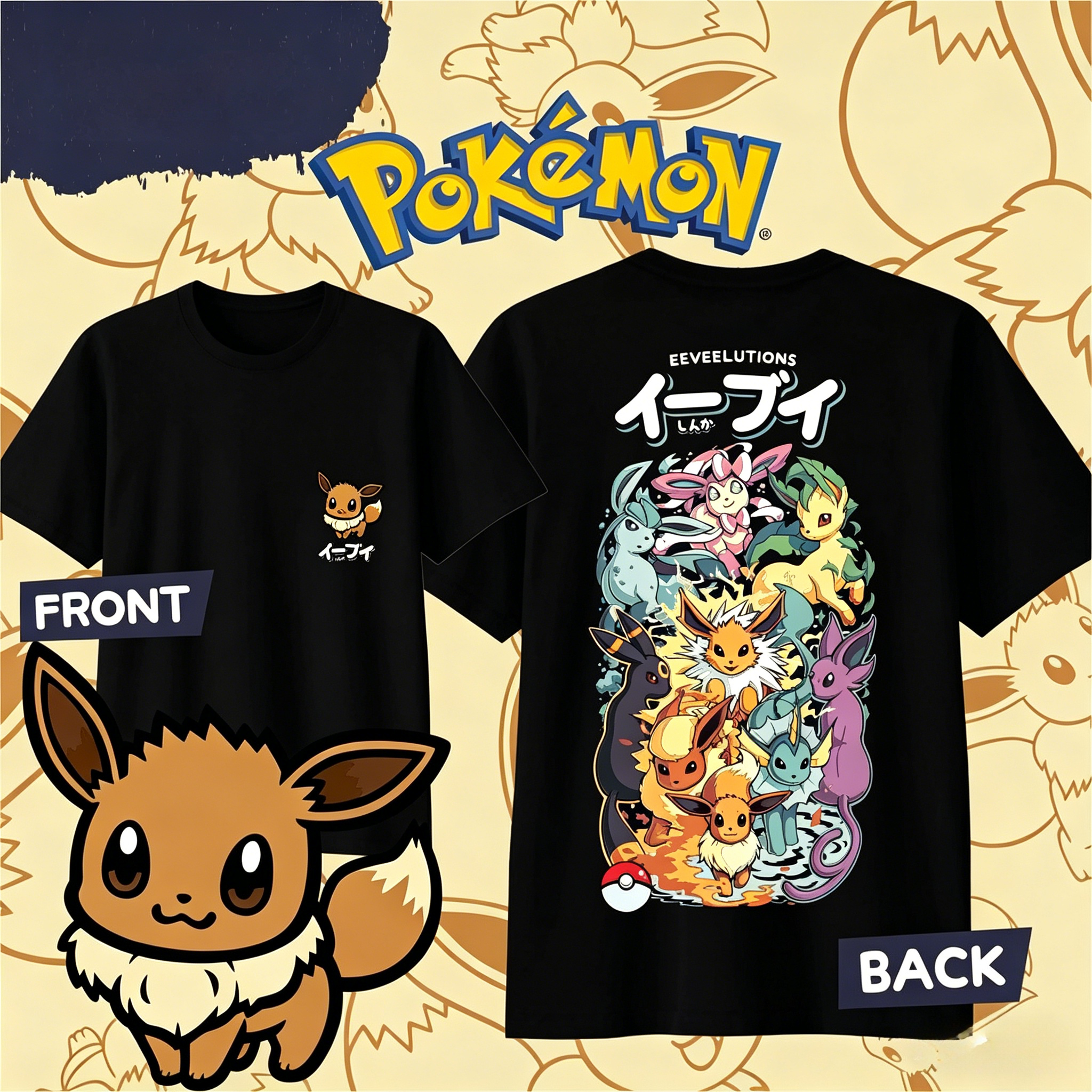 2025 Summer Pokémon Anime Kaos - Summer Clothing Men 2025 avis et prix